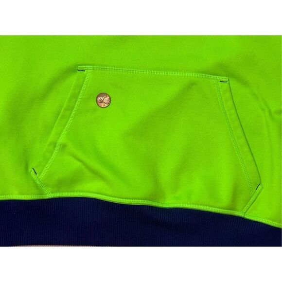 Nike Sportswear Purple Green Sweatshirt Fleece Hooded Pullover MEDIUM Logo - Picture 9 of 12